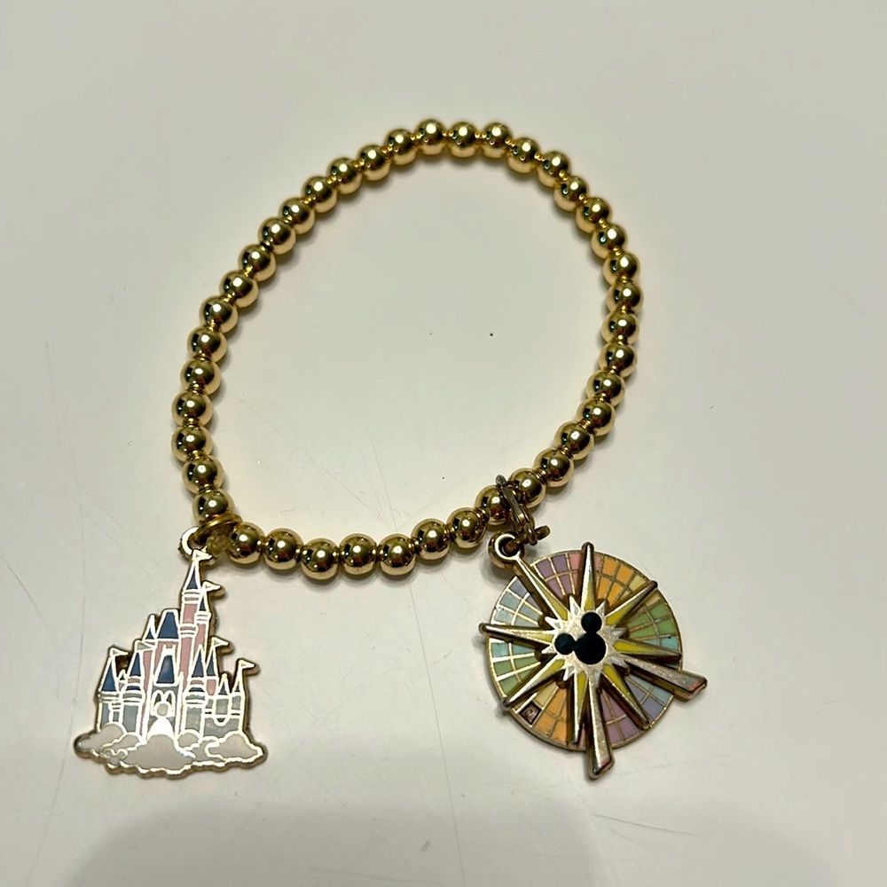 Disneyland beaded charm bracelet Disney Parks